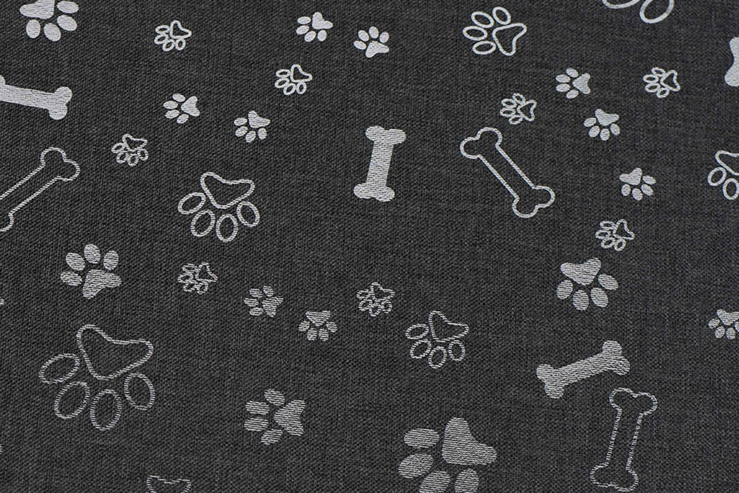 PU revestido de 600d 68T com estampa de prata